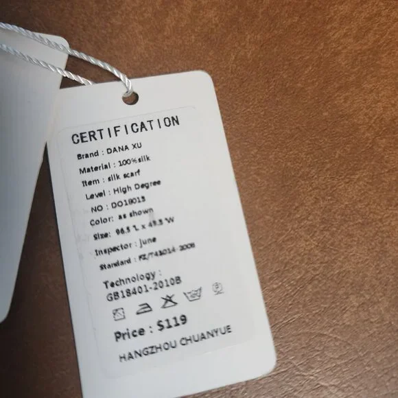 Dana Xu 100 Silk Extra Large Body Scarf Wrap Blue Purple NWT - Picture 8 of 8